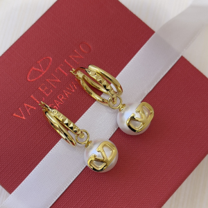 Valentino Vlogo Pearl Earrings