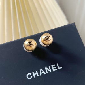 Chanel CC Gold Earrings