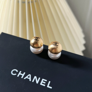 Chanel CC Gold Earrings