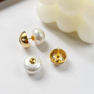 Chanel CC Gold Earrings
