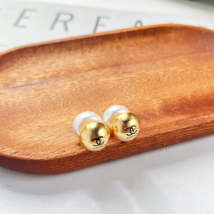 Chanel CC Gold Earrings