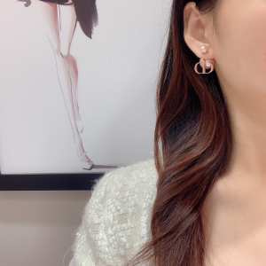 Dior Tribales Pink Pearl Earrings