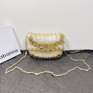 Paco Rabanne 1969 Reflection Messenger Bag White Gold Paco Rabanne 1969 Reflection Messenger Bag White Gold