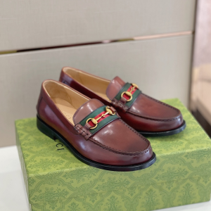 Gucci Horsebit Brown Leather Loafers