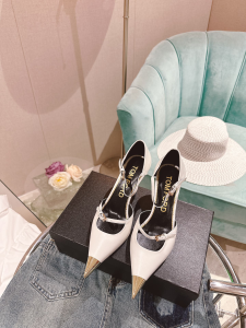 Tom Ford White Leather Pumps