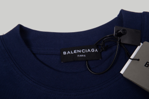 Balenciaga Blue Cotton T Shirt SML