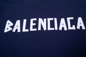 Balenciaga Blue Cotton T Shirt SML