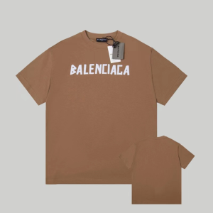 Balenciaga Brown Cotton T Shirt
