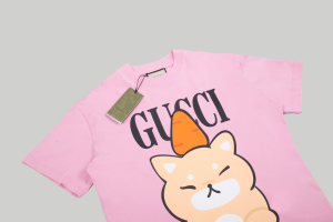 Gucci Pink Cotton T Shirt SML