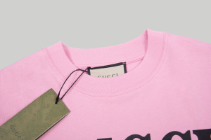Gucci Pink Cotton T Shirt SML