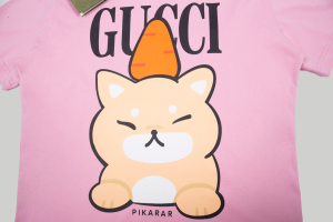 Gucci Pink Cotton T Shirt SML