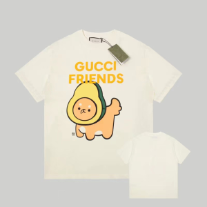 Gucci White Friends Cotton T Shirt