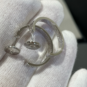 Cartier Crystal Silver Love Earrings