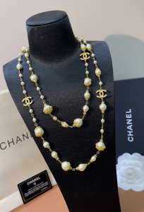 Chanel CC Pearls Long Necklaces