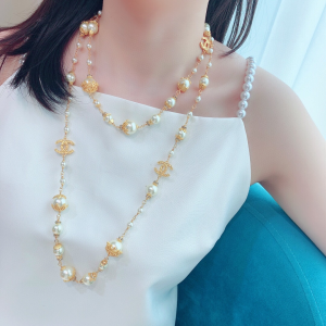 Chanel CC Pearls Long Necklaces