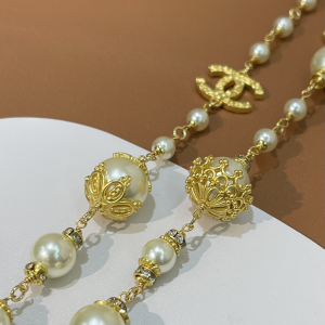 Chanel CC Pearls Long Necklaces