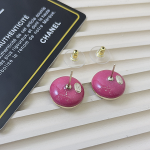 Chanel Crystal CC Round Earring