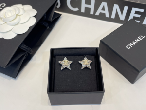 Chanel Crystals CC Star Earrings