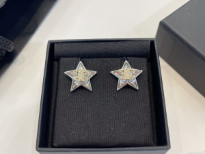 Chanel Crystals CC Star Earrings