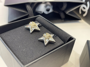 Chanel Crystals CC Star Earrings