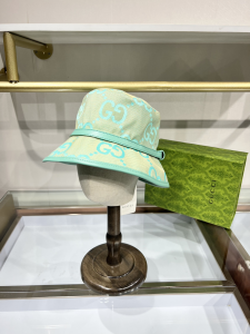 Gucci Jumbo GG Canvas Bucket Hat Green