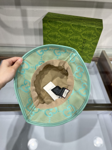 Gucci Jumbo GG Canvas Bucket Hat Green