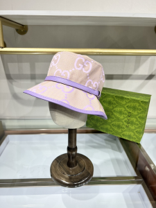 Gucci Jumbo GG Canvas Bucket Hat Purple