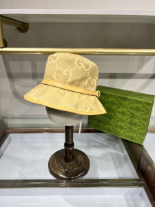 Gucci Jumbo GG Canvas Bucket Hat Yellow