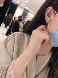 Chanel Crystal CC Flowerpot Earrings