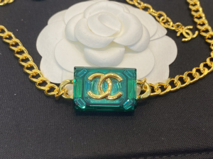 Chanel Gold CC Logo Chain Necklaces