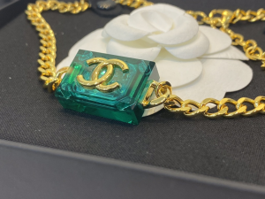 Chanel Gold CC Logo Chain Necklaces