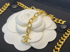 Chanel Gold CC Logo Chain Necklaces