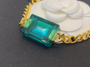 Chanel Gold CC Logo Chain Necklaces