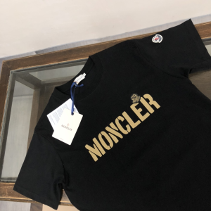 Moncler Black Cotton T Shirt SMLXL