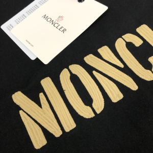 Moncler Black Cotton T Shirt SMLXL