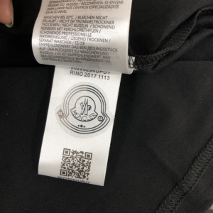 Moncler Black Cotton T Shirt SMLXL