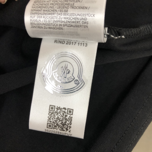 Moncler Cotton T Shirt Black SMLXL