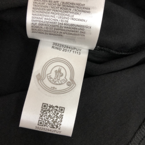 Moncler Cotton T Shirt Black SMLXL