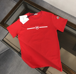 Moncler Cotton T Shirt RedXL