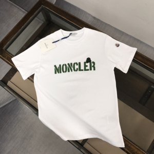 Moncler White Cotton T ShirtXL