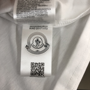 Moncler White Cotton T Shirt SMLXL