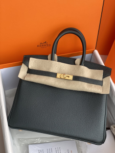 Hermes Birkinlack Leather Bag