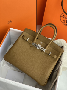Hermes Birkin 25CM Tan Leather Bag