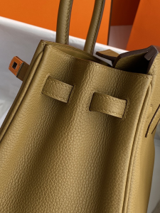 Hermes Birkin 25CM Tan Leather Bag