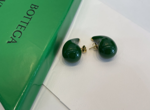 Bottega Veneta Green Drop Earrings