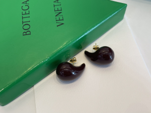 Bottega Veneta Merlot Drop Earrings