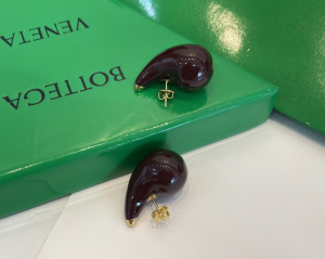 Bottega Veneta Merlot Drop Earrings