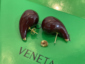 Bottega Veneta Merlot Drop Earrings