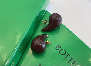 Bottega Veneta Merlot Drop Earrings