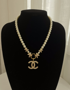 Chanel Crystal CC Pearls Necklaces